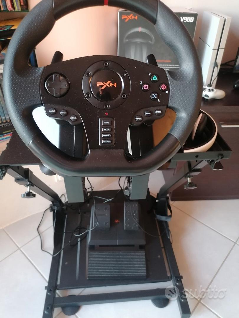 PXN V900 Volante da Gioco, 270/900° Volante e Pedali, Volante PC con  Feedback di Vibrazione, Volante per PC, PS4, PS3, Xbox e Switch - Nero :  : Videogiochi