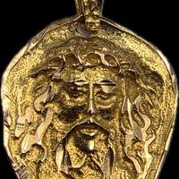 CIONDOLO VISO CRISTO ORO