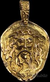 CIONDOLO VISO CRISTO ORO
