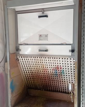 cabina verniciatura a secco 