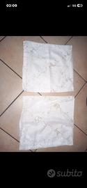 Coppia fodere cuscini 38×38 in organza ricamata