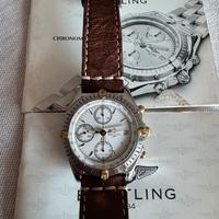 Breitling Chronomat bianco cavalieri oro perfetto