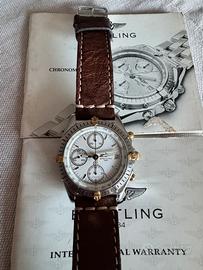 Breitling Chronomat bianco cavalieri oro perfetto