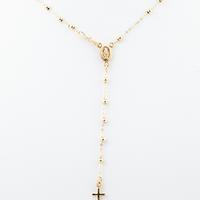 Collana rosario in oro giallo