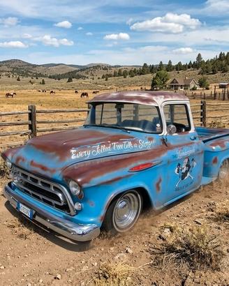 Chevrolet 3100 pick up celeste
