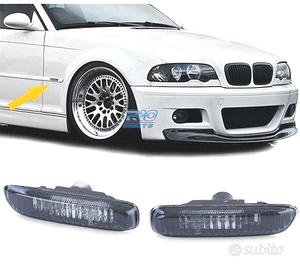 FRECCIE LATERALI BMW E46 98-05 VETRO CHIARO NERO