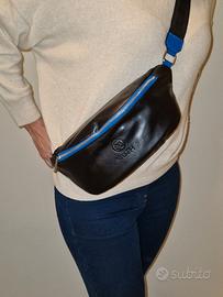MUTH BAGS MARSUPIO IN VERA PELLE NERA