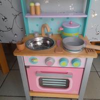 cucina in legno + accessori 