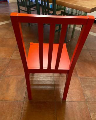 Sedie colorate vintage