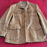 Giacca sahariana vera pelle.