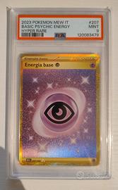Pokemon PSA 9 Energia Base Psiche 207/165 set 151