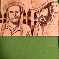 Stampa pirografata su legno fatta a mano