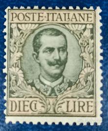 REGNO 1910  Floreale - Serie ordinaria