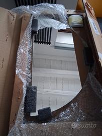 Specchio semicircolare moderno da 60cm