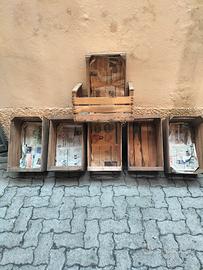 7 cassette vintage in legno