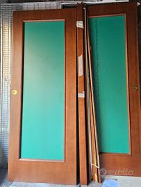 Porta scorrevole 2 ante con scrigno