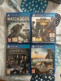 Lotto 4 Giochi PS4 (Watch Dogs, inFAMOUS...)