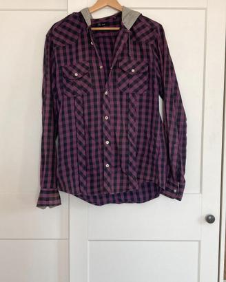 Camicia scacchi con cappuccio OVS casual
