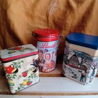 Scatole latta  per  dolci e the anni  60/ '80