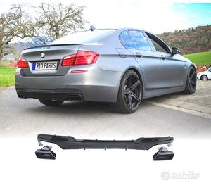 DIFFUSORE BMW F10 F11 LOOK M PERFORMANCE NERO LUCI