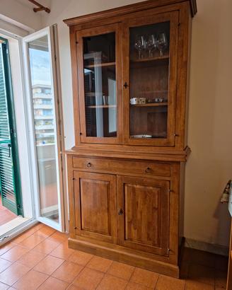 Credenza con Vetrina in legno
