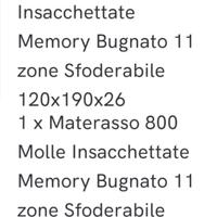 Materasso una piazza e mezza