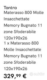 Materasso una piazza e mezza