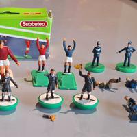 Subbuteo battitori, polizia, barellieri, arbitri