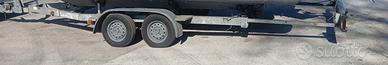 Carrello rimorchio 1500 kg doppio asse 