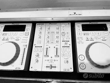 Pioneer DJ Set 2x CDJ350 + DJM350 + Flight Case