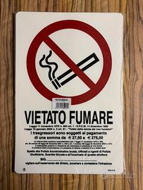 10 Cartelli vietato fumare con norma e sanzioni