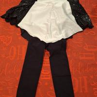 abito pattinaggio con calze copripattini