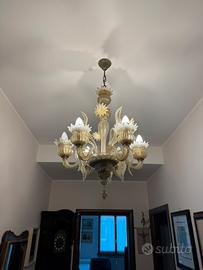 Lampadario vetro di murano (diametro circa 50 cm)