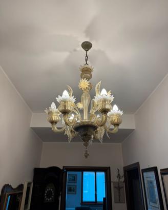 Lampadario vetro di murano (diametro circa 50 cm)