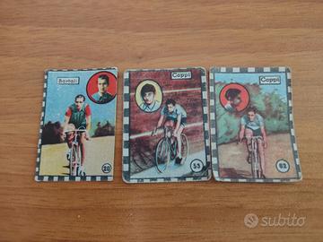 3 Figurine Fausto Coppi anni 40