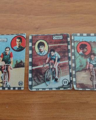 3 Figurine Fausto Coppi anni 40