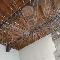 Lampadario fibra ottica