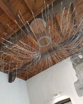Lampadario fibra ottica