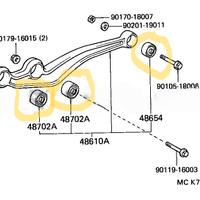 Silentblock Toyota HDJ 80 originali.