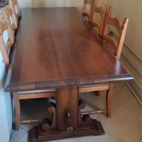 Del Tongo tavolo fratino con sedie