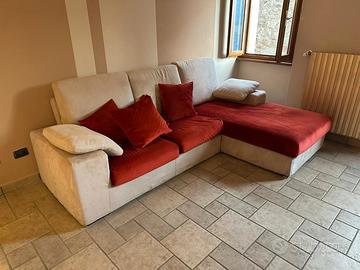 divano angolare con penisola