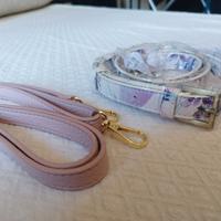 tracolla borsa rosa e a fiori