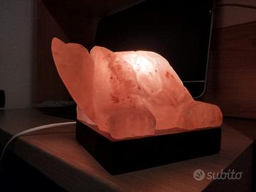 Lampada intagliata di sale himalayano