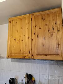 pensili cucina pino naturale * cappa aspirante