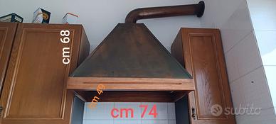 Cappa cucina in rame