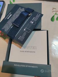 Bracciale tapster colore blu per pagamenti. Nuovo