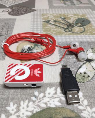 Lettore MP3 Adidas completo di cuffie