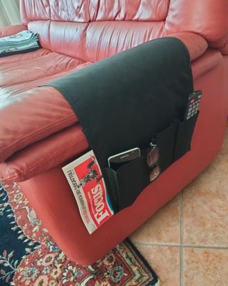 Portaoggetti nero per poltrona/divano/letto