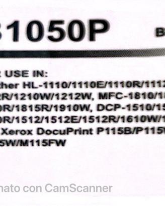 Toner B1050P per Brother e Fuji Xerox DocuPrint