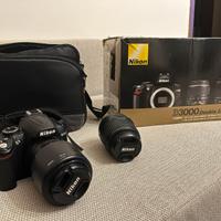 Nikon D3000 double kit zoom